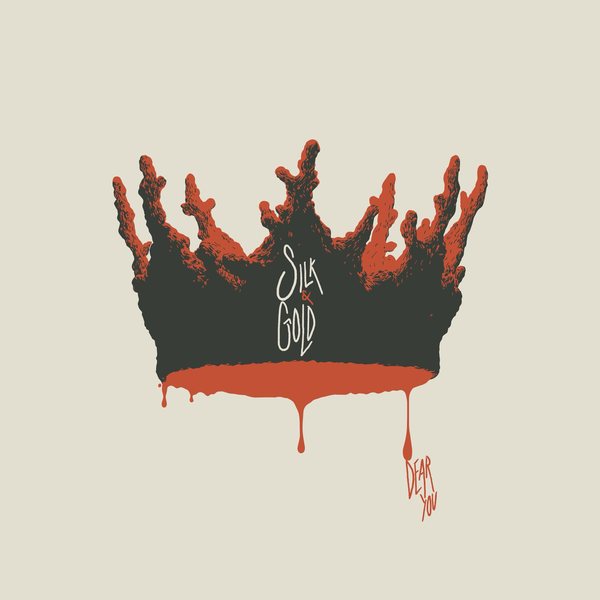 silk & gold cover: a dark crown dripping rust